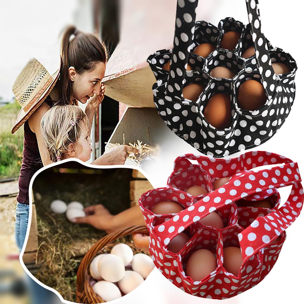 Leinen Eierkorb zum Sammeln frischer Eier für Eierkartons, Hühner- und Gänseeier, ideal als Osterkorb oder Sammler brauner Eier
