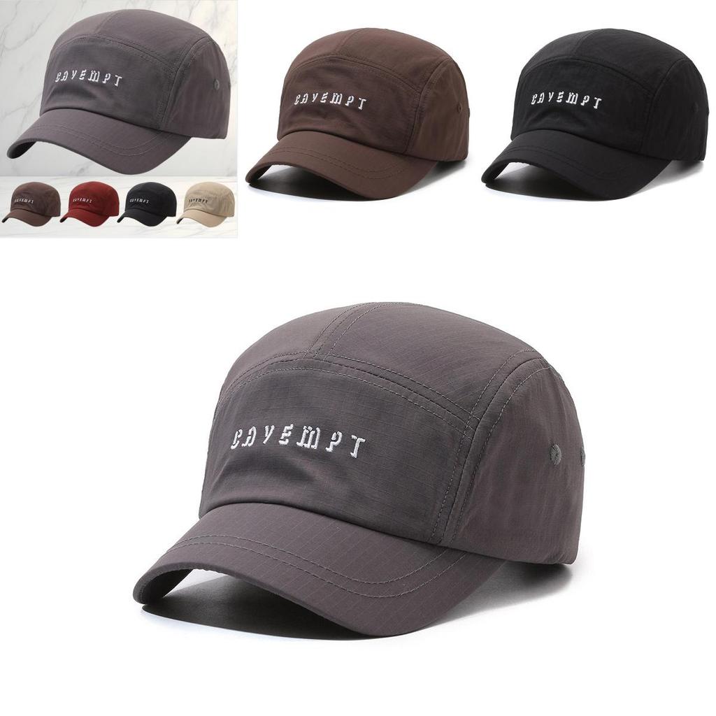 Vintage Quick Dry Baseball Cap For Men With Embroidered Letters Sun Protection Adjustable Fit