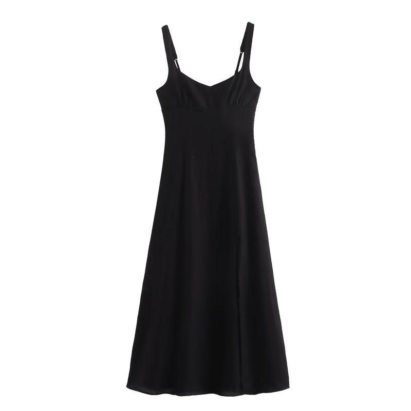 Kaslead New Women clothes Western Style Fashion Blended Polka Dot Midi Dress 3049676