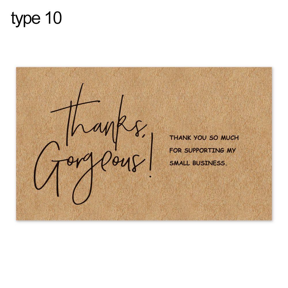 30PCS Online Retail Cardstock Package "Thank You For Your Order" Postcards Greeting Labels Kraft Paper Cards Express Appreciate