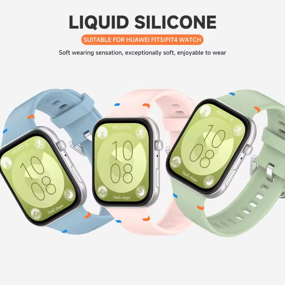 Original Silicone Strap For Huawei Watch Fit 4/4pro Smartwatch Sport Bracelet Replacement Wristband For Huawei Fit 3 Accessory