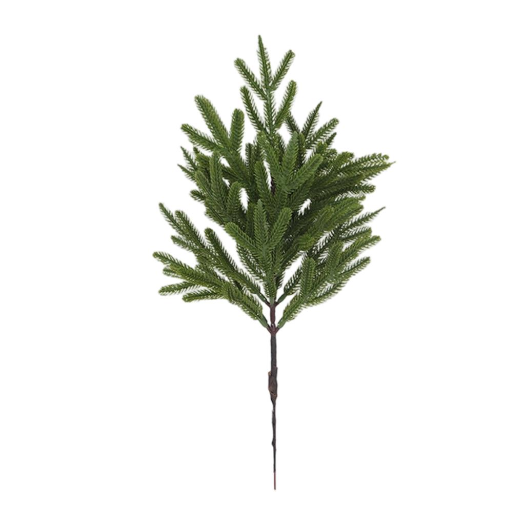 Simulated Branch Single Decorative Christmas Green Plant Ornaments Indoor Flower Arrangement Accessories
