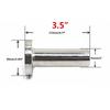 Universal unadjustable 85mm 3.5" /98mm  4'' /110mm 4.5'' Car Stainless Chrome Exhaust Muffler
