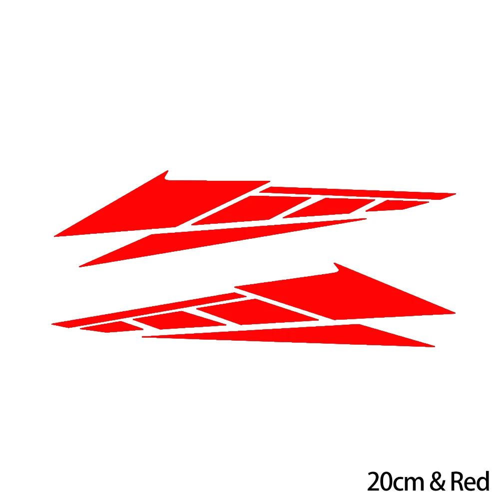 

2 шт. 20 см/28 см наклейки из ПВХ для мотоциклов светоотражающие наклейки аксессуары для украшения задней части скутера