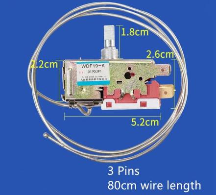 1pc Refrigerator Thermostat Refrigerator Parts Household Metal Temperature Controller WDF18 WDF19 WDF20 WDF29 WPF22 WPF22G