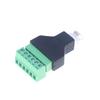 1Pc Cctv Adapter Connector Ethernet Male Plug To Screw Terminal Block 6 Pin With Terminal Plug Splitter Rj12 6P6C
