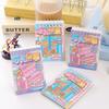 Cartoon 3D Landscape Sticker Book Decorative Miniature Scene Collage DIY Cabin Scene Sticker  Toy