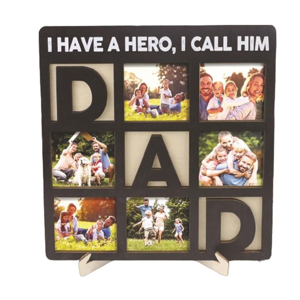 Rámeček na obrázek pro Den matek, Den otců, personalizovaný ručně vyrobený domácí dekorativní držák na obrazy do ložnice a obývacího pokoje