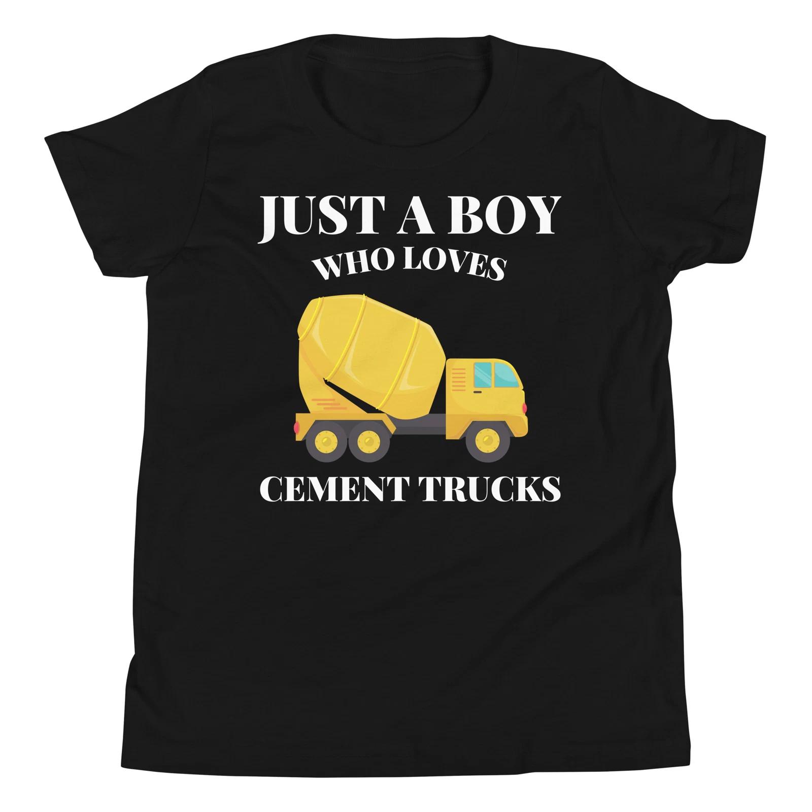 Just A Boy Who Loves Cement Trucks Construction Vehicle 100