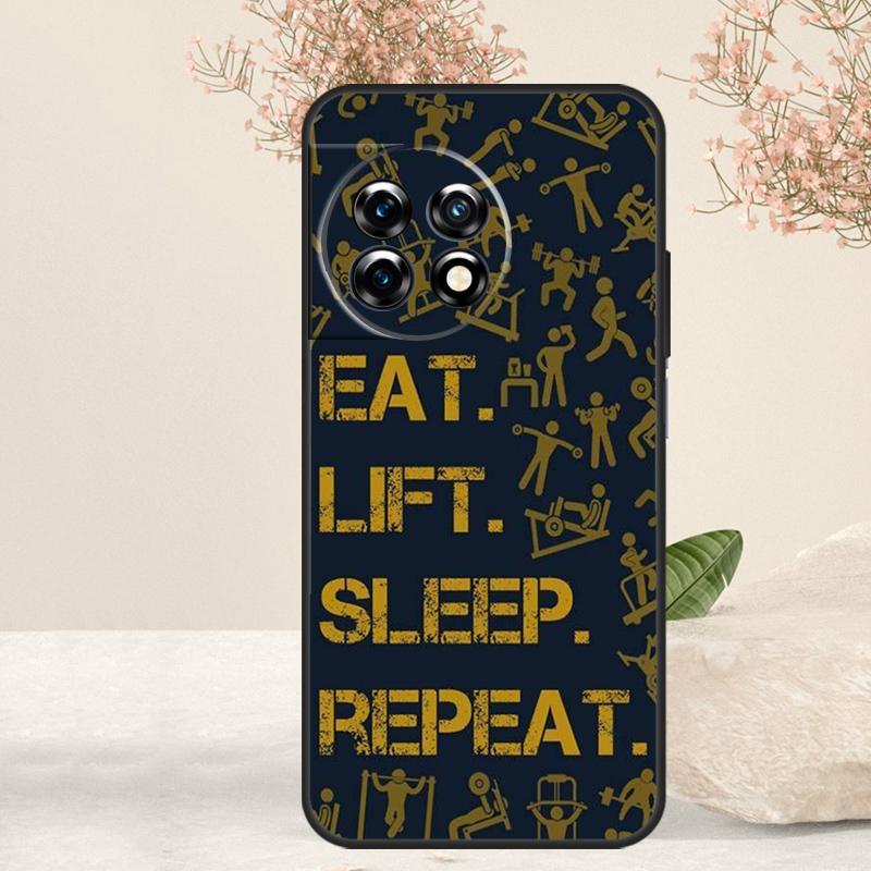 Fitness Bodybuilding Gym Case For OnePlus 15 R 13T 13 13R 12 12R 11 10R 10T 10 Pro Nord 5 CE 4 2 3 Lite N20 N30 Cover