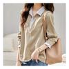 Navava NT1968 2in1 STripe Collar Long Sleeve T shirT