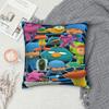 Modny Samochód Pocoyo kreskówka komedia dekoracja poszewka na poduszkę Merch Pokrowiec na poduszkę z zamkiem błyskawicznym wiele rozmiarów