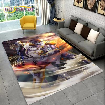 Anime Jojo's Bizarre Adventure Oblastní koberec, Kobercový koberec do obývacího pokoje, ložnice, k pohovce, rohožka, dekorace, dětská hrací protiskluzová podložka na podlahu