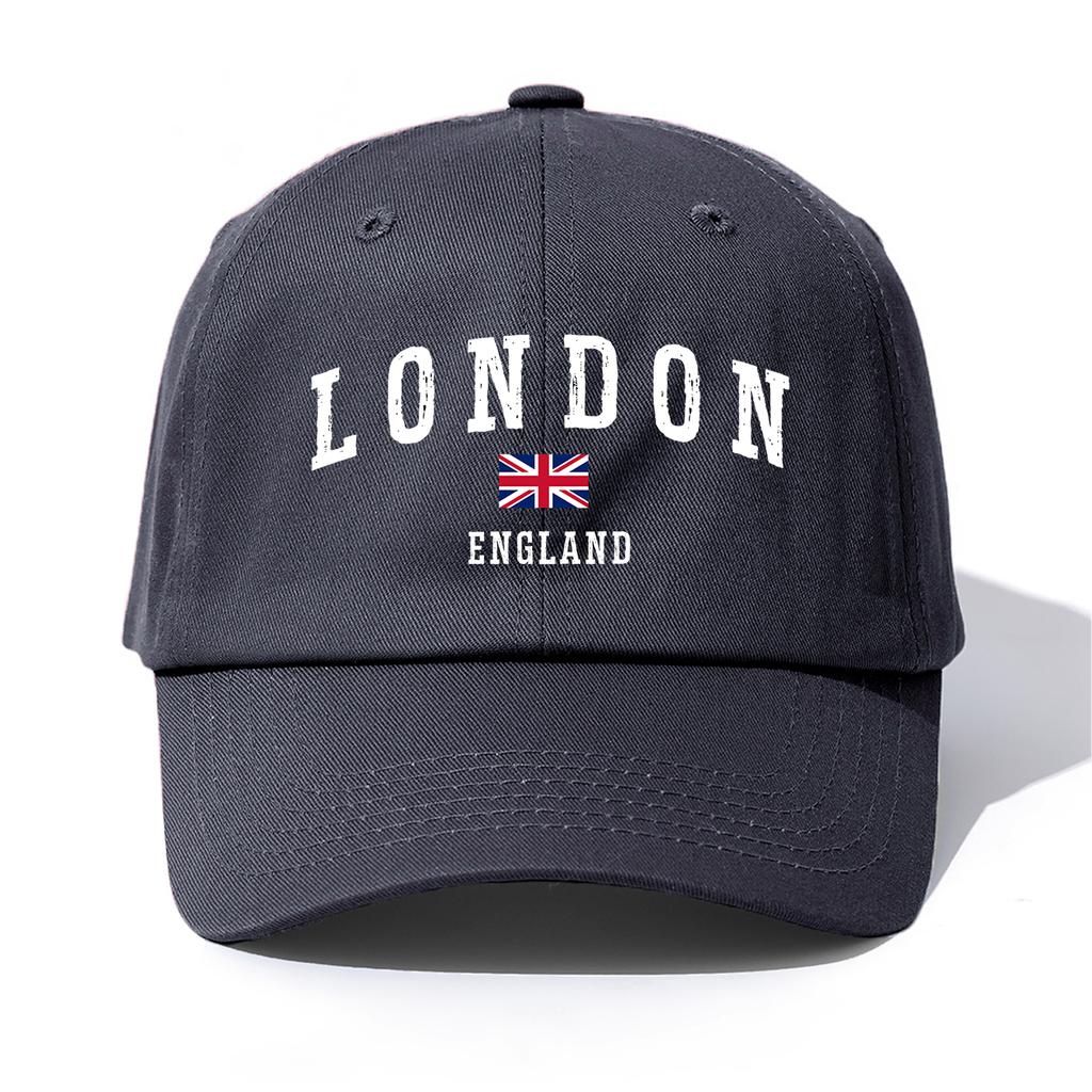 Cappellino da Baseball pc LONDON Print per Adulti Stile Retro Minimalista Casual Morbido Regolabile Cappellino da Papà Perfetto Come Regalo