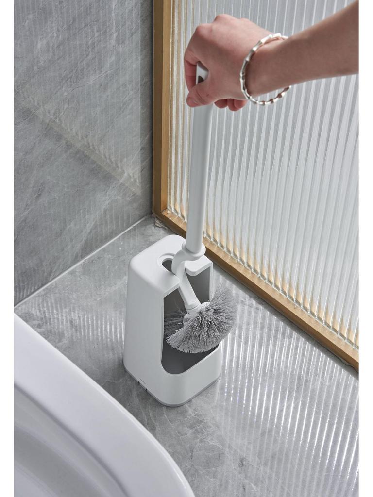 Japanese Style Long Handle Toilet Brush Set for Seamless Cleaning