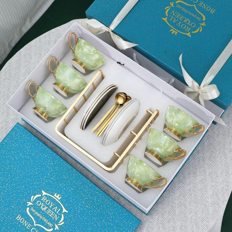 

Кофейный и чайный сервиз из высококачественного костяного фарфора