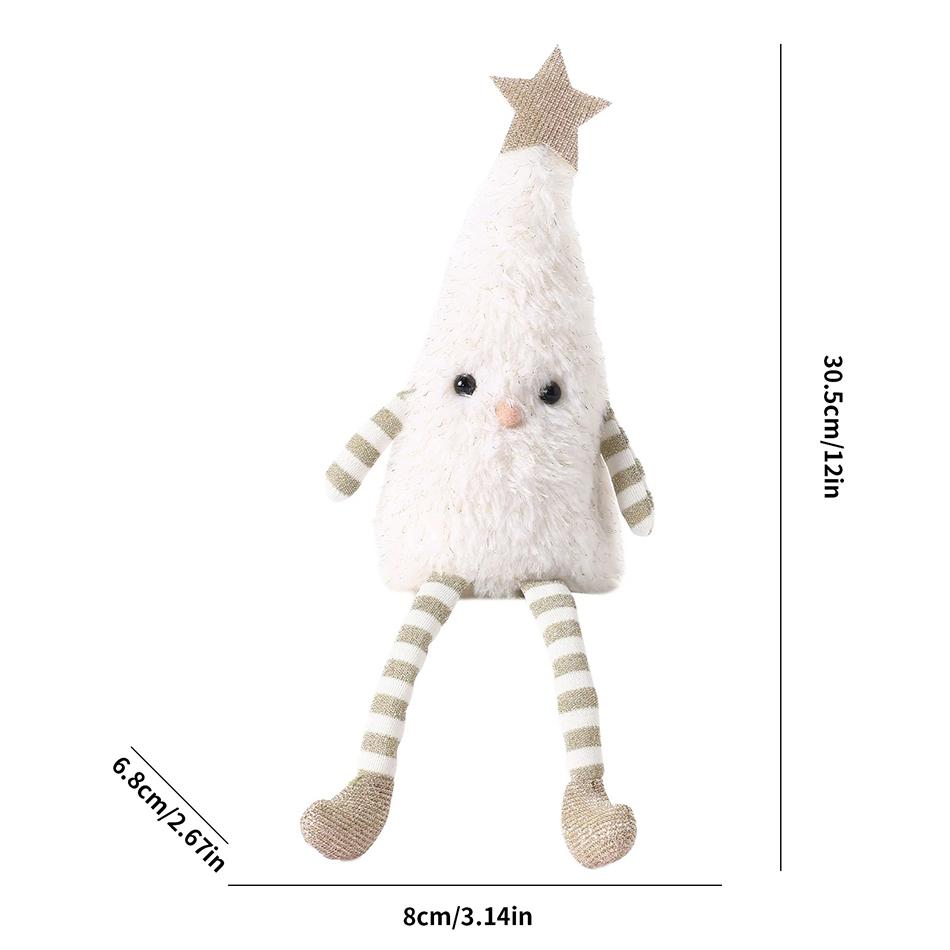 Christmas 1pc decorations cute plush tree doll home party ornaments gifts couple Cuddly Huggable Comfort Kawaii Adorable Stuffed Fluffy Soft