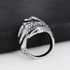 Men's Open Adjustable Chinese Dragon Claw Ring Fashion Ring for Women