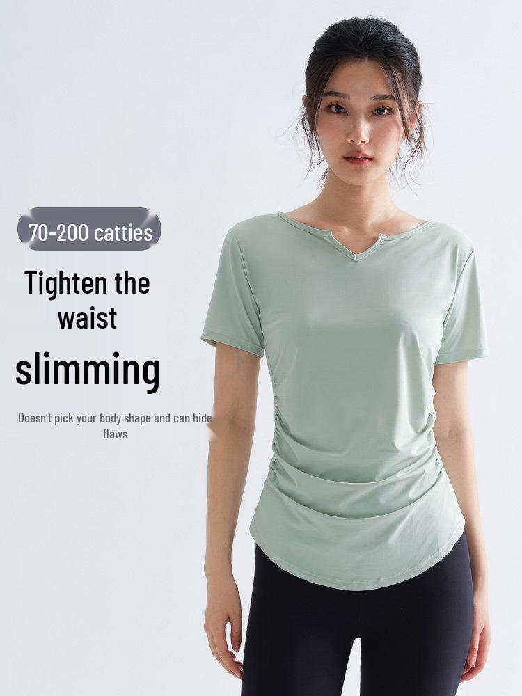 Women's Plus Size Quick Dry Yoga & Fitness Short Sleeve T-shirt, Running & Training Casual Top for Summer