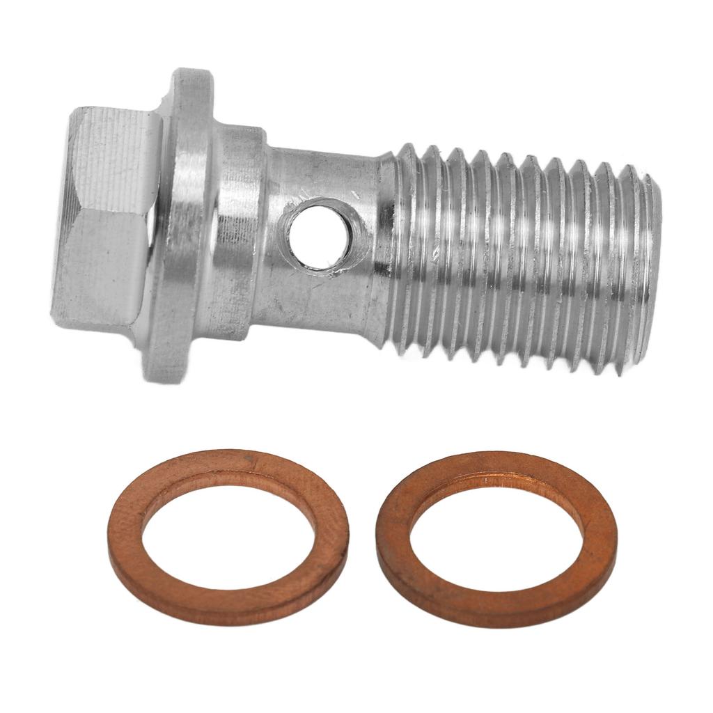 Bullone banjo M11 X 1.25 23mm Alta Capacità di Carico Metallo Costruzione Solida per Sistema Olio Carburante