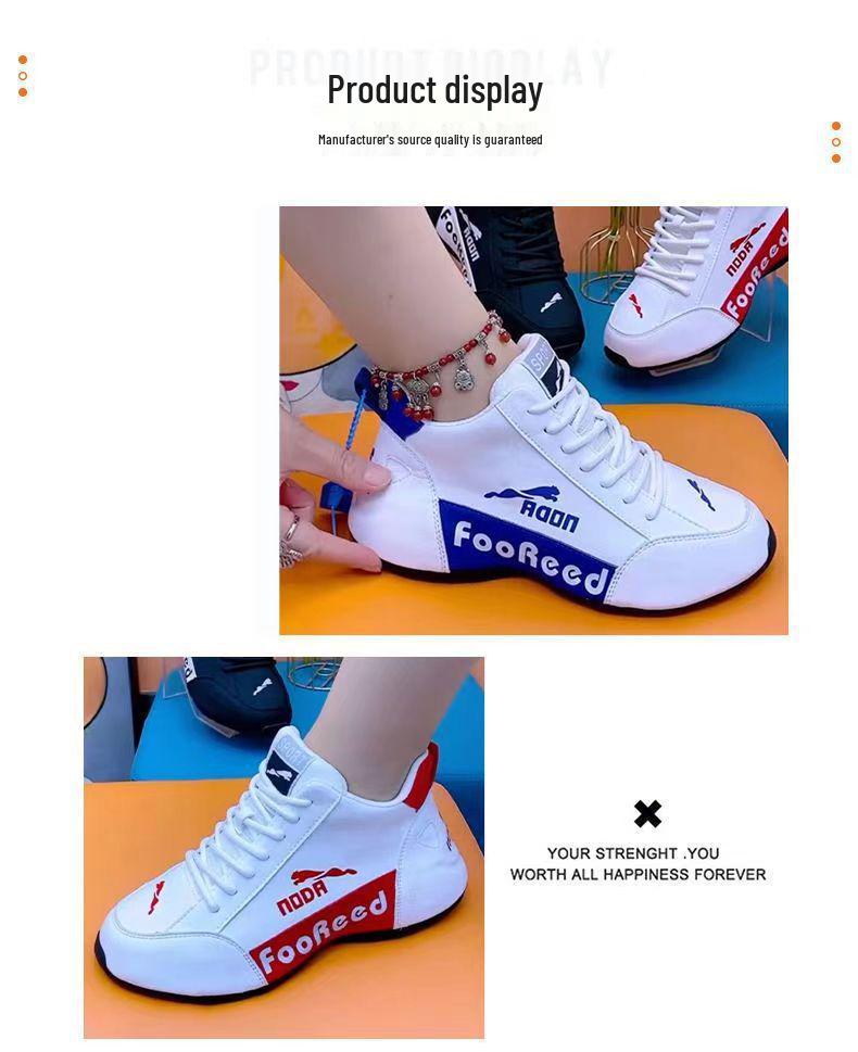 2025 Trendy Tenisky s rovnou podrážkou: Pohodlné, prodyšné bílé ležérní sportovní boty