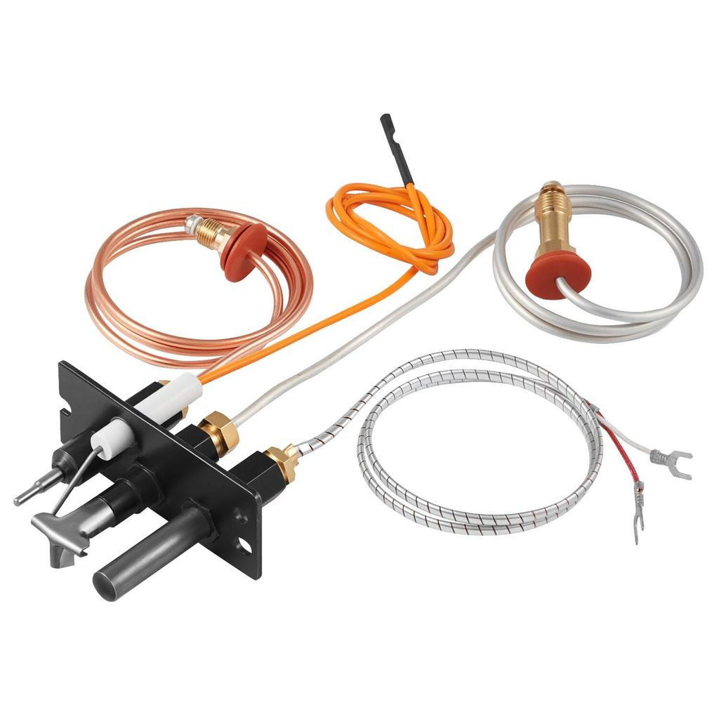 Gas Pilot Assembly, OE 485-510A,4021-736,2103-010 Fireplace Gas Pilot Assembly Kit, Natural Gas Ignition Replacement, Compatible with Quadra-Fire,
