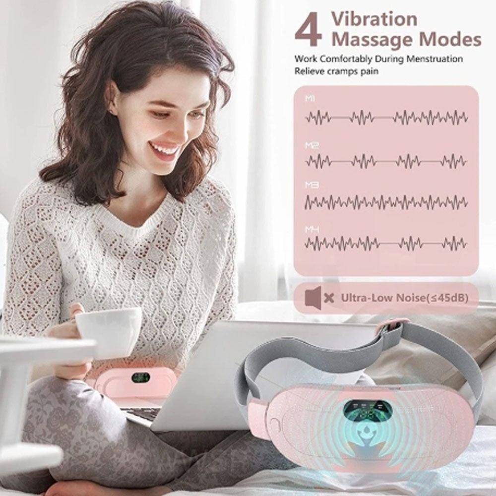 3 Level Temperature Massage Belt Fast Heating Abdominal Menstrual Heating Pad  Relieve Period Pain