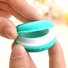 Mini Portable Earring Ring Storage Case Small Plastic Jewelry Organizer Box Cute Macaron Shaped Jewelry Box for Girls Gift