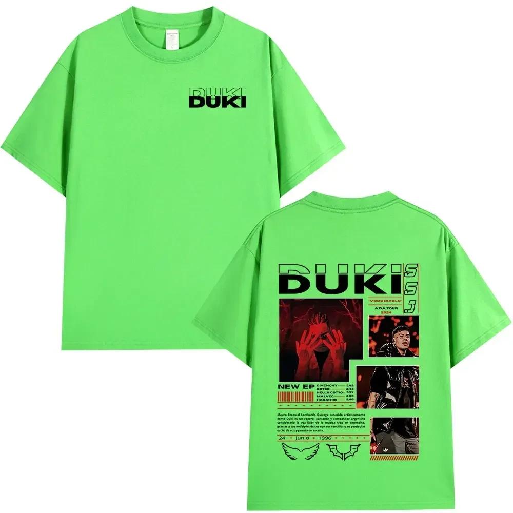 Rapper Duki ADA Tour Merch Tshirt Unisexs Unisex Clothing Cotton Cozy Oversized Tshirts Hip Hop Short Sleeve T Shirts Streetwear