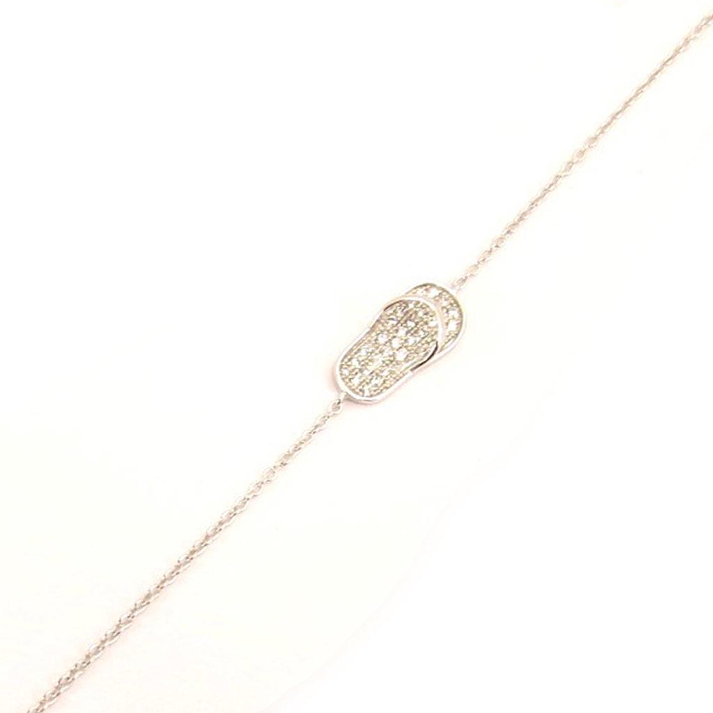 Les Trésors De Lily [L4585] - Bracciale in argento bianco 'Tong'