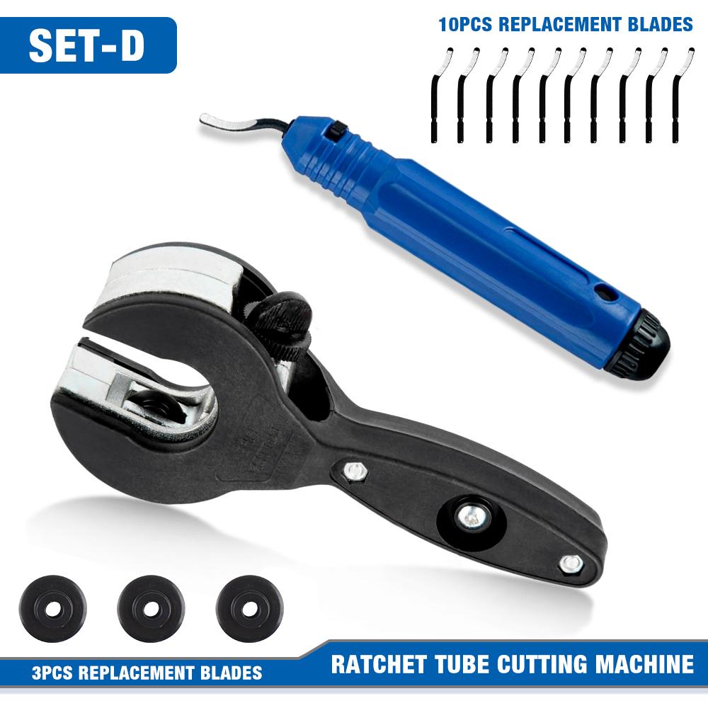 8-29mm Ratchet Tube Cutter,Home Cutting Tool, Copper Aluminum PVC Tube Cutter, Optional Deburring Tool