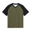 Men's Casual V-Neck Raglan Short-Sleeve Top