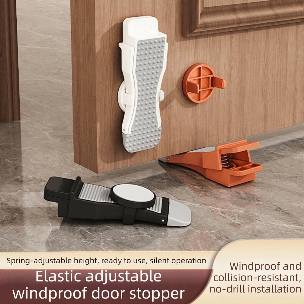 Adjustable Anti-collision Door Stopper Non Slip Windproof Doorstop Door Wedge  Indoor Application