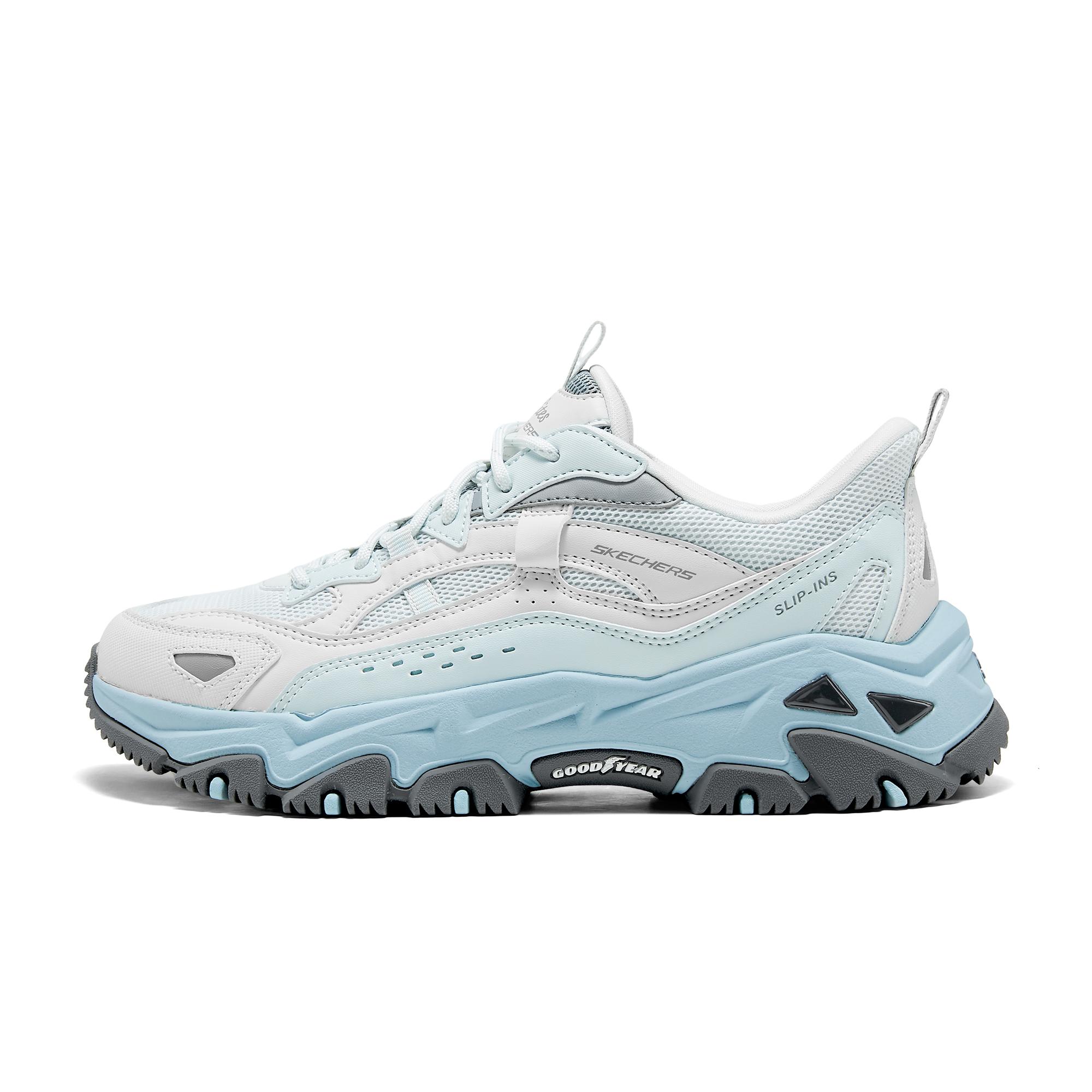 Skechers Cloudland Слипоны Женские Кроссовки Серо-Синие 180329-LTGY 37