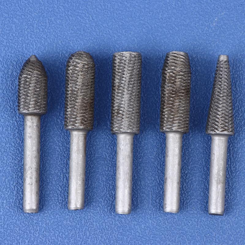 5Pcs Premium Burr Set - High-Speed Cutting, Wood Carving, Rotary Rasp Drill Bit Files For Woodworking, Carpentry, Engrav