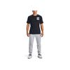 Under Armour Logo Buchstaben Print American Vintage Schulter T-Shirt Herren T-Shirts Schwarz 1357152-001