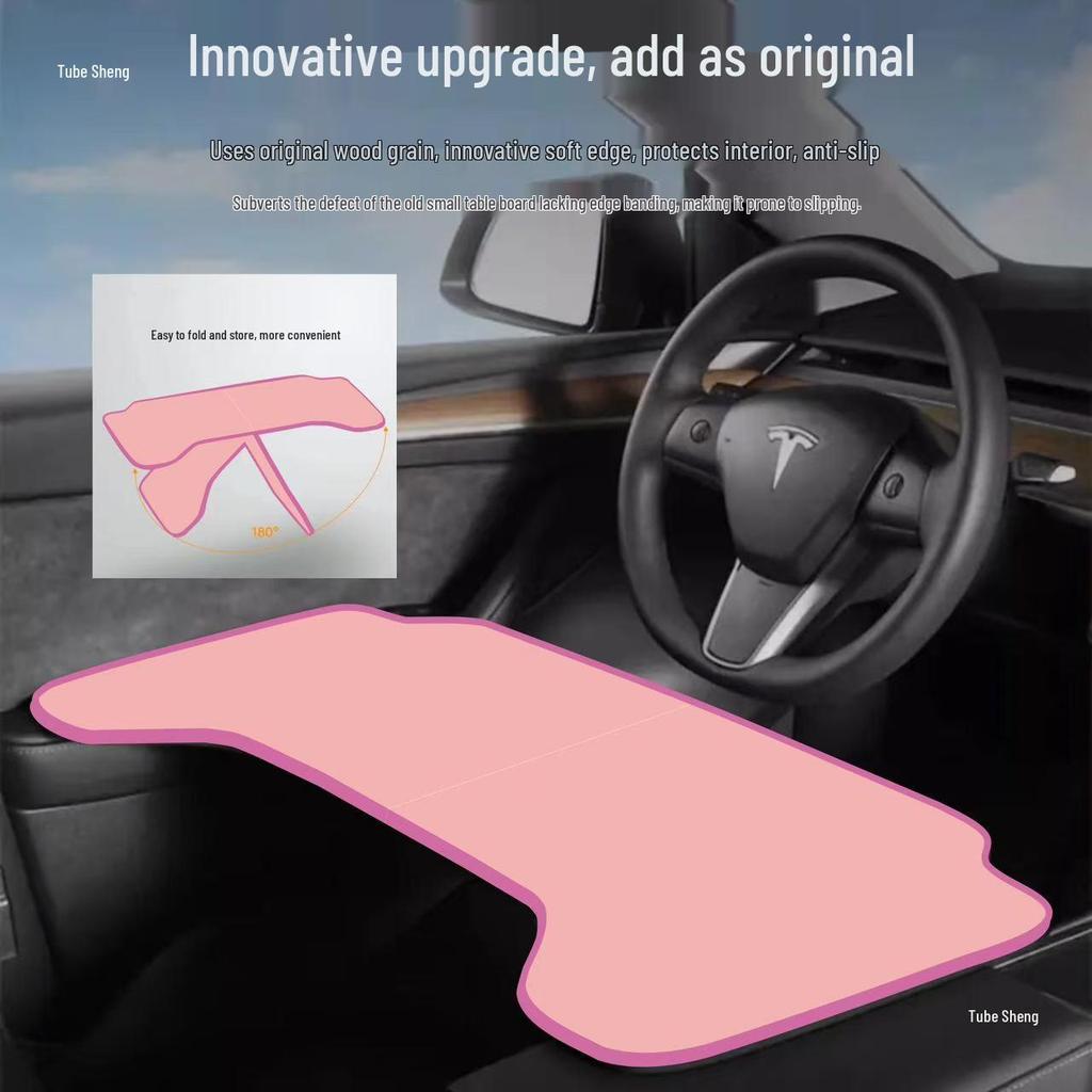 Universal Vehicle Folding Tray: For Oil & New Energy Cars - Desktop & Dining Use