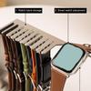 Watch Charger Stand Stable Base Rustproof Corrosion Resistant Smooth Surface Desktop Smartwatch Charger with Watch Band Holder for Apple Watch
