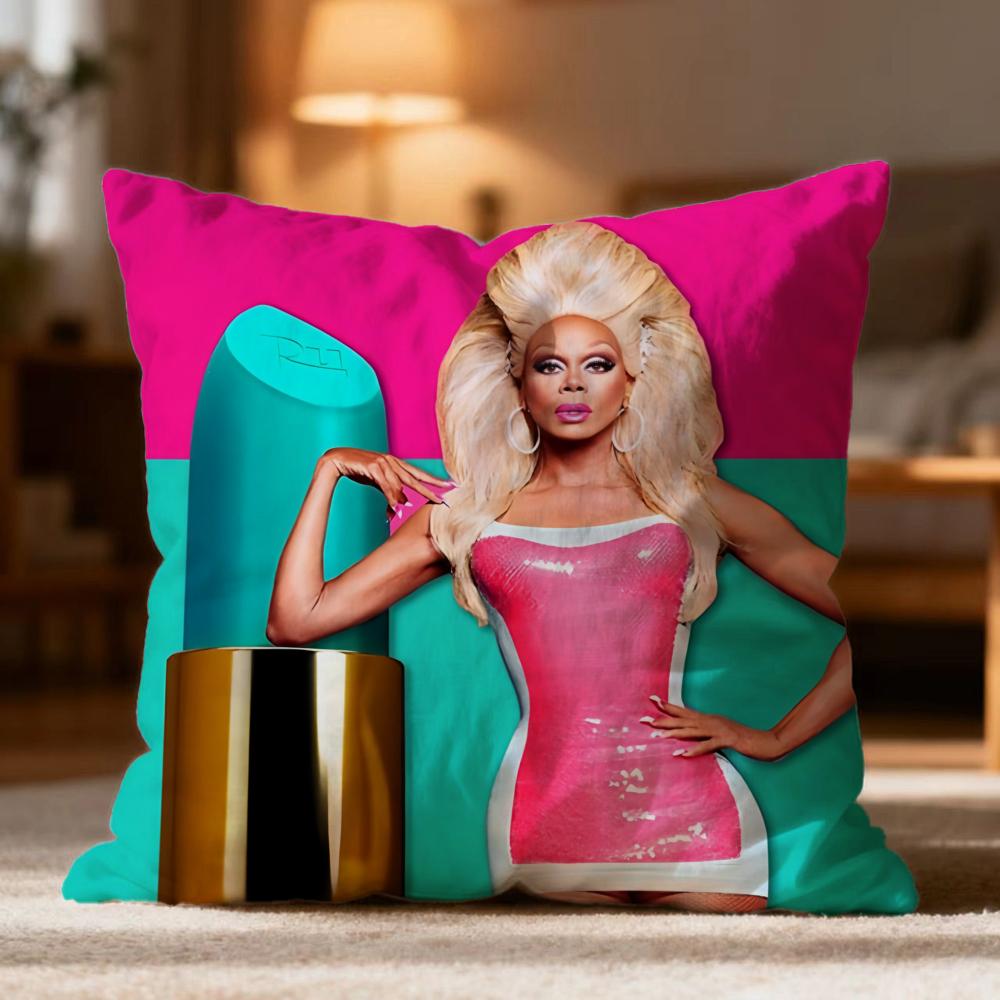 Federa Cuscino Fashion R-RRuPaul Morbida Lavabile per Divano Letto Viaggio Ufficio