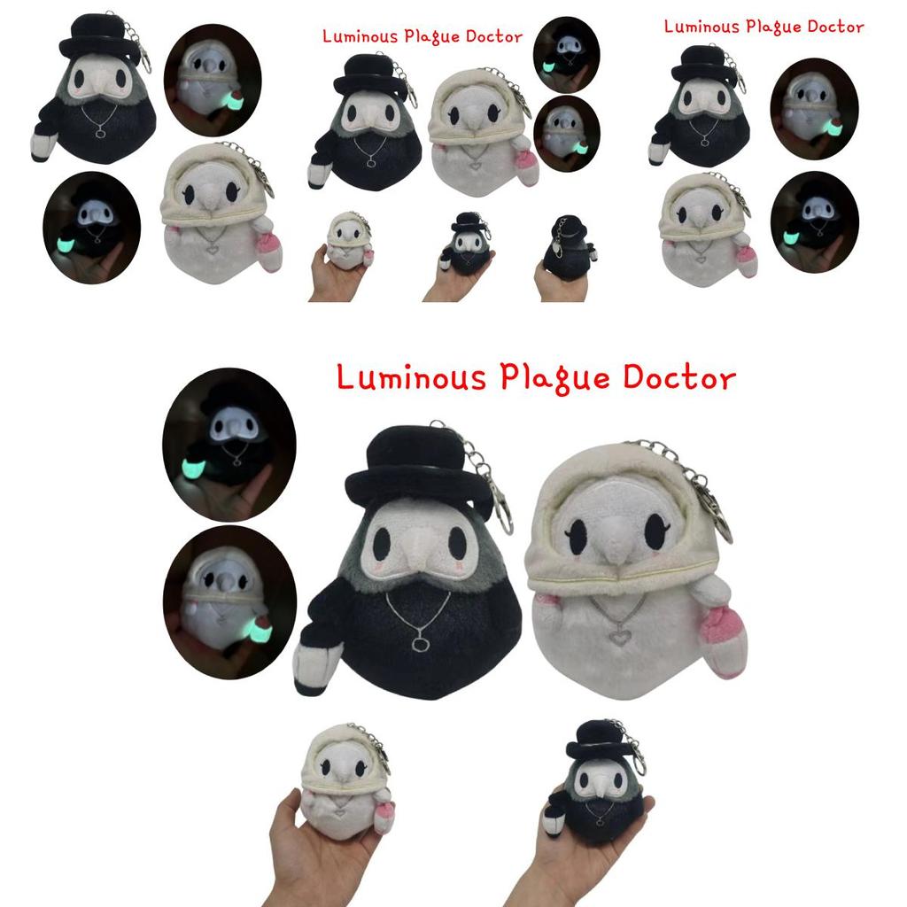 Neuzugang Pestdoktor Plüsch Schlüsselanhänger Krähe Vogel Halloween Rucksack Ornament