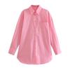 Fashion Women's Wear Niche Style Loose Pockets Multicolor Shirt