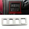 For Renault Koleos 2017- Car Styling Stainless Steel Interior Molding Frame Cover Trim Matte Silver Sticker For Samsung