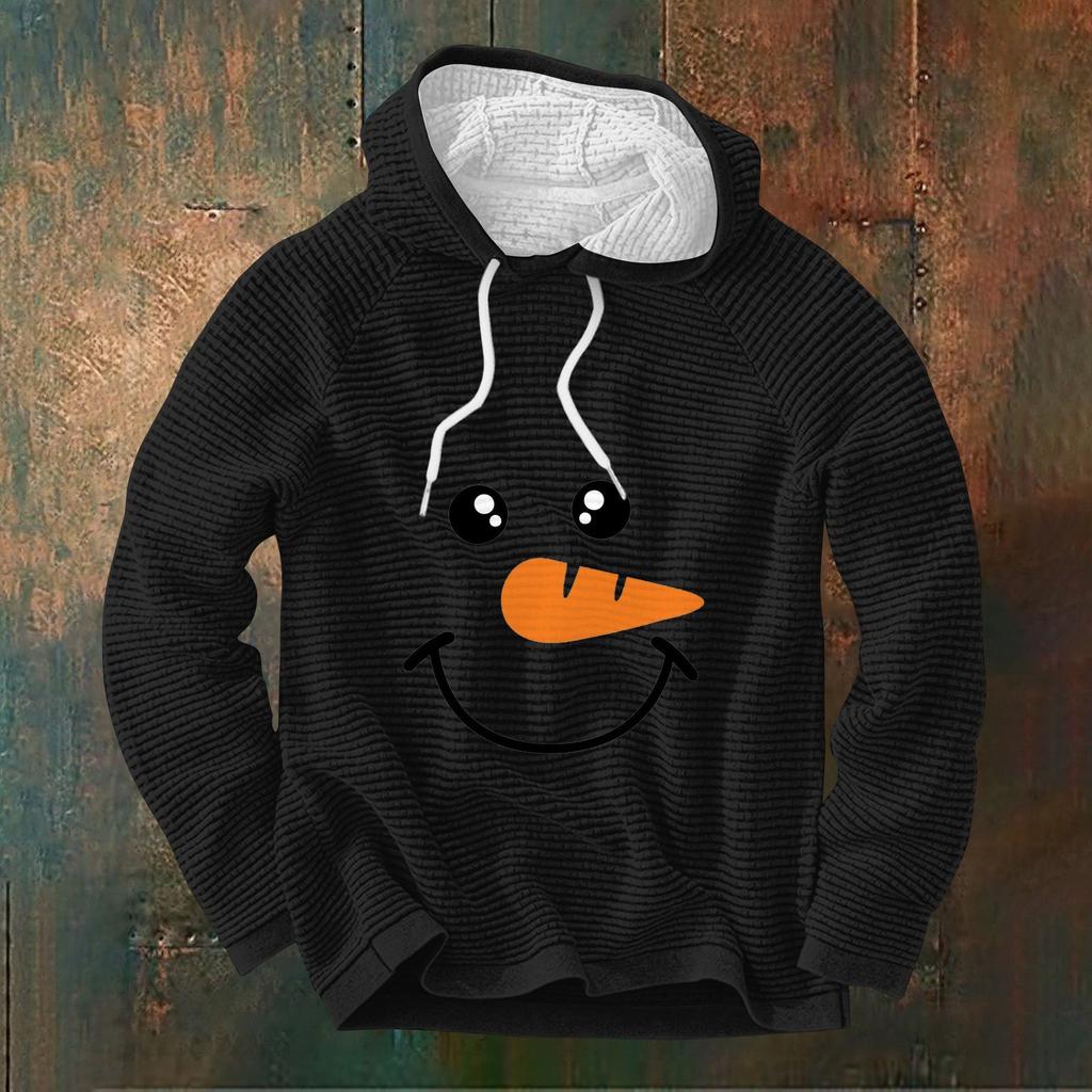 Men'S Casual And Fashionable Long Sleeved Hooded Pullover