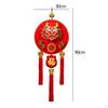 Chinese Festival Ornament with Tassel Red Sign for Dining Area