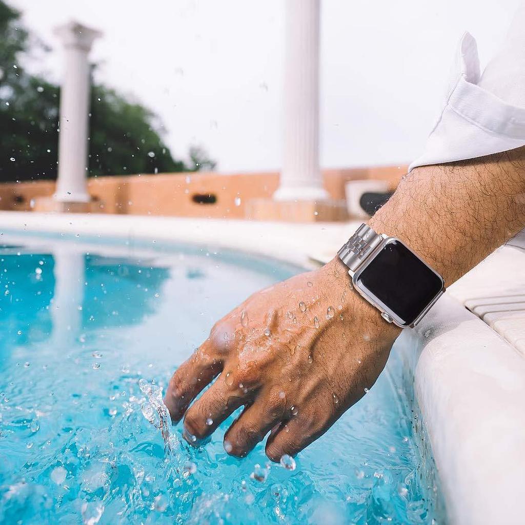 New Style Stainless Steel Watch Strap for Apple Watch Series 10 46mm/Ultra 2 Ultra 49mm/9 8 7 45mm/SE (2023) SE (2022) SE 6 5 4 44mm/3 2 1 42mm