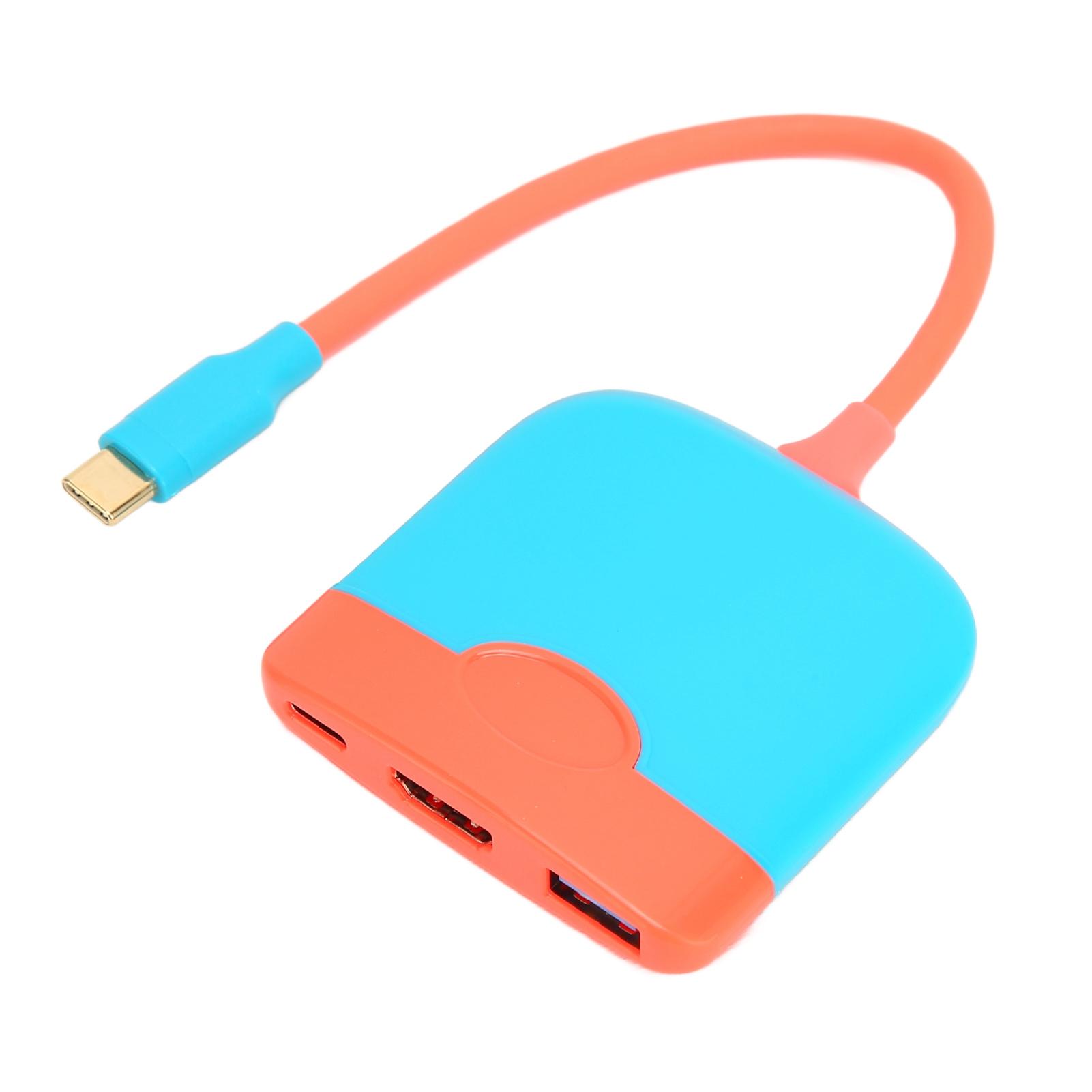 

Type C to HD Multimedia Interface Adapter 3 in 1 Multifunctional Portable 4K HD USB C Digital AV Multiport Adapter