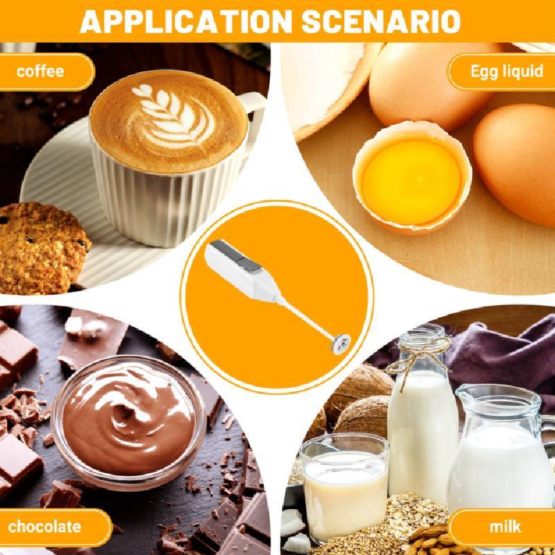 Stainless Steel Handheld Milk Frother For Home Kitchen Use
