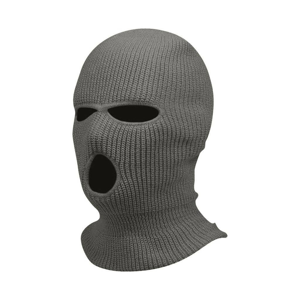 Three Hole Candy Colored Wool Hat With A Hood For Outdoor Cycling Windproof Mask
