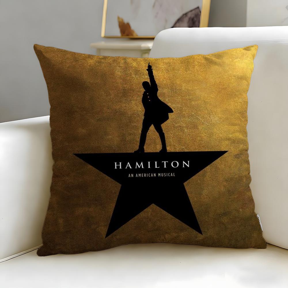 Κλασικό Μουσικό Hamilton Κάλυμμα Μαξιλαριού Μαλακό Εύκολο Πλύσιμο Θήκη Μαξιλαριού Ευέλικτο για Καναπέ Κρεβάτι Ταξίδι και Γραφείο