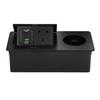 USB Fast Wireless Charging Flush-Mount Desktop Power Socket.